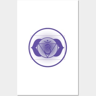 Open up your Third-Eye Chakra- White Posters and Art